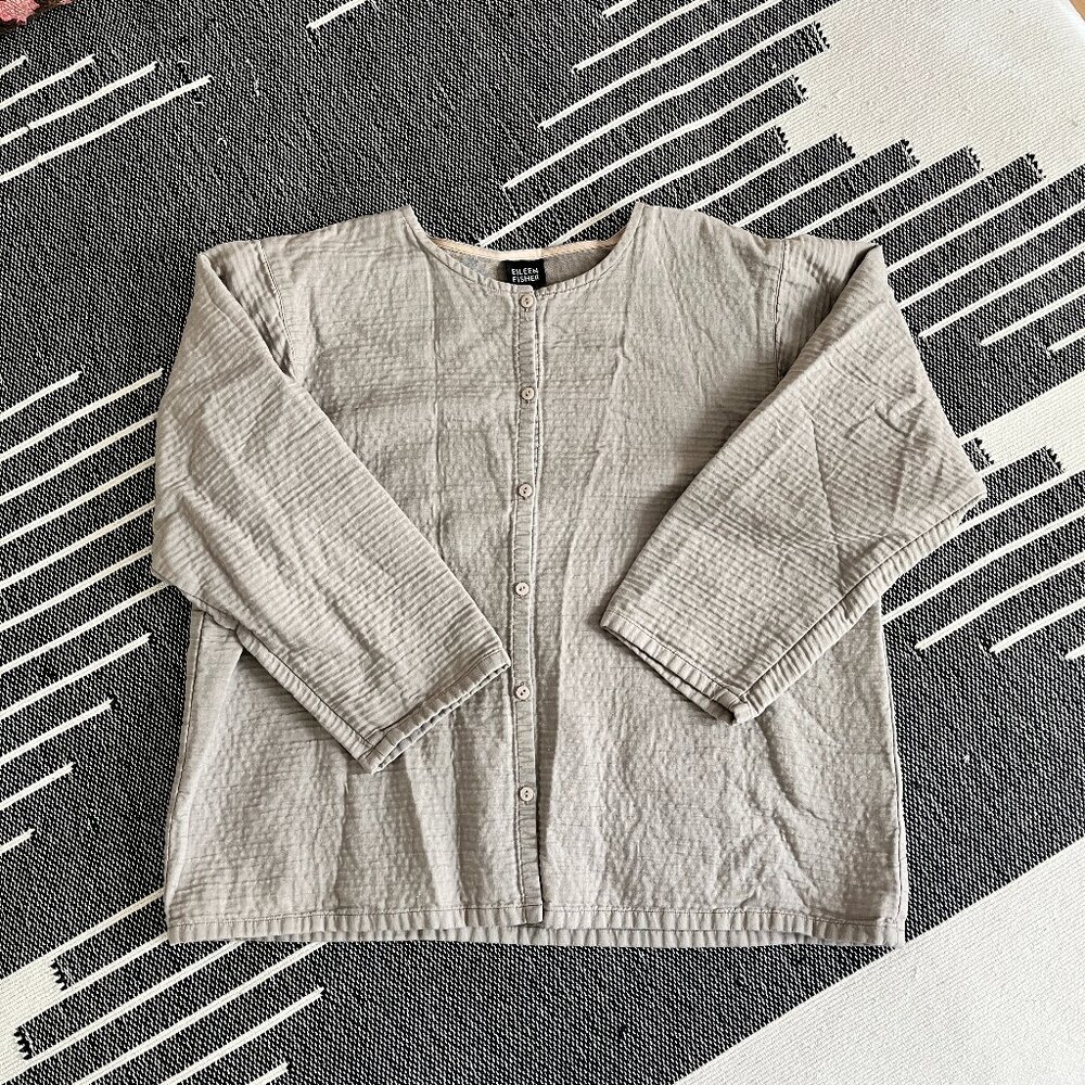 Eileen Fisher 100% Cotton Boho Shirt/Jacket Size M